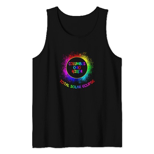 Total Solar Eclipse Columbus Ohio 4/28/24 Kids Tank Tops