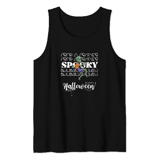 Spooky Season Zombie Halloween Fall Tank Tops