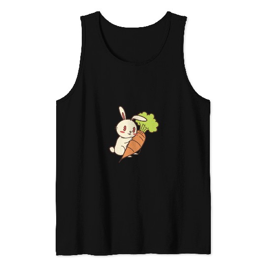 Rabbit And Carrot Tank Tops