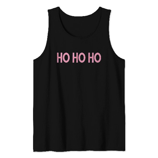 Ho Ho Ho Pink Christmas Tank Tops