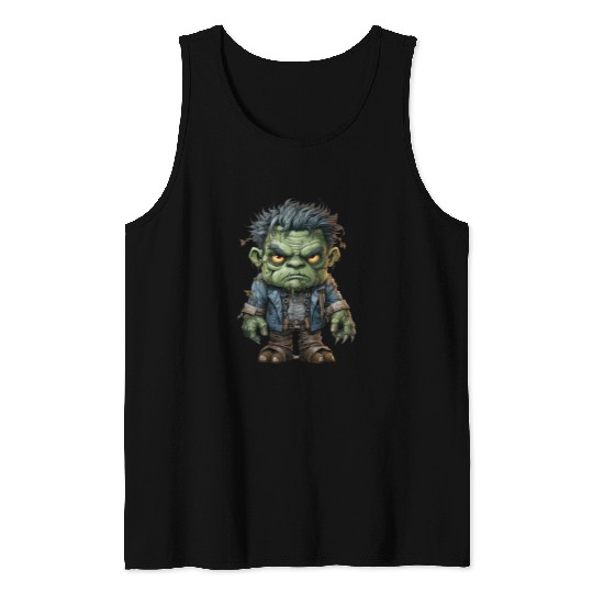 Halloween Frankie's Playful Monster Mash Tank Tops