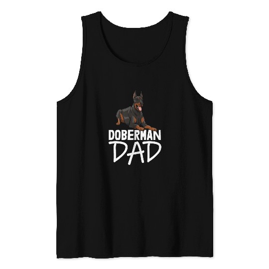 Doberman Dad Tank Tops