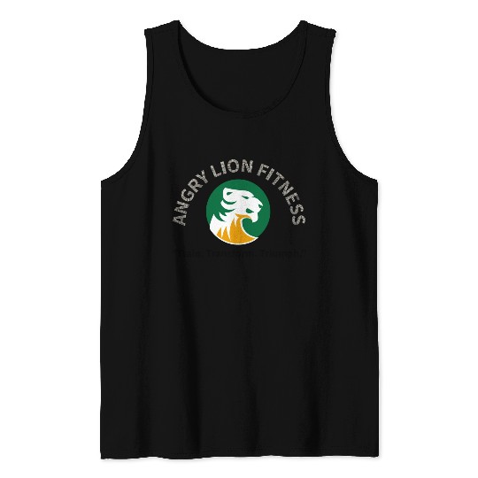Angry lion motivate Tank Tops