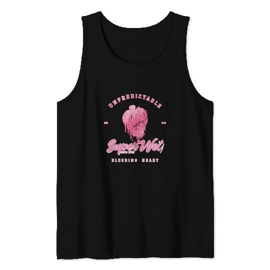 Unpredictable bleeding heart (pale style) Tank Tops