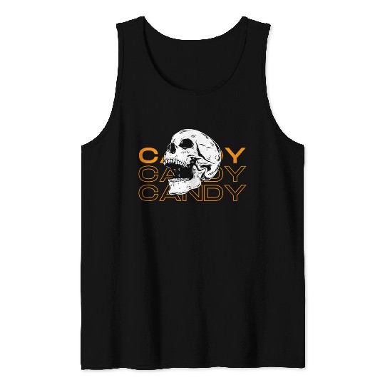 Candy Candy Candy Skull Tank Tops