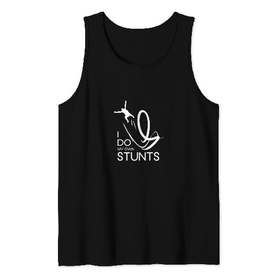 "I Do My Own Stunts" Daredevil Design Tank Tops