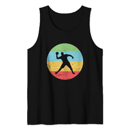 Dodgeball Vintage Retro Dodgeball Player Tank Tops