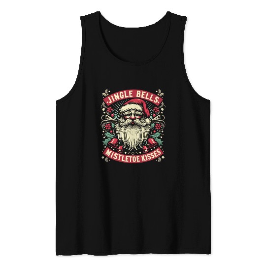 Jingle Bells Mistletoe Kisses Tank Tops