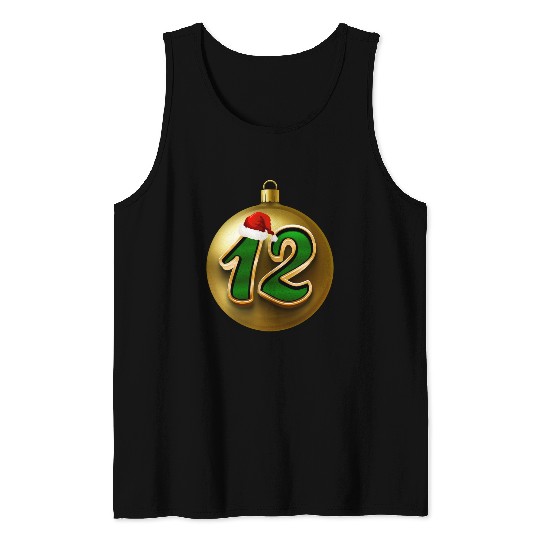 12 Dozen Christmas Balls Decorations - NR Twelve Tank Tops