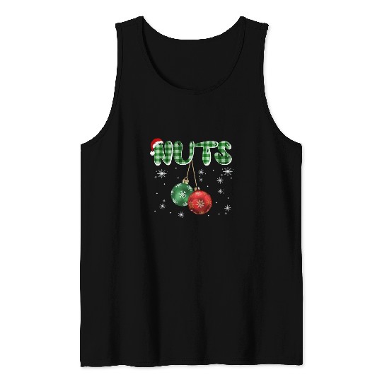 Chest Nuts Christmas Funny Couple Matching Tank Tops