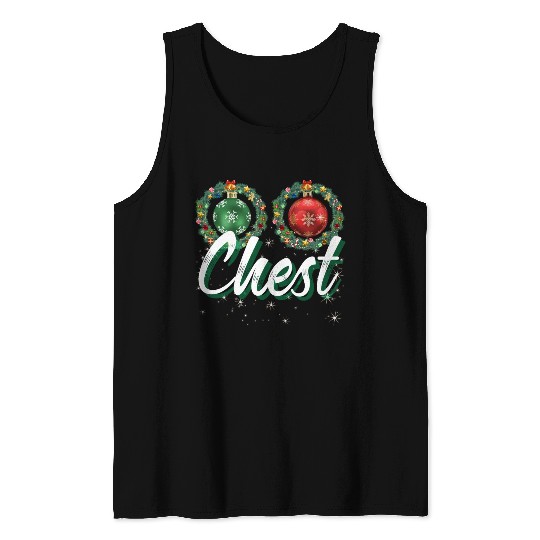 Chest Nuts Christmas Couple Funny Matching Tank Tops