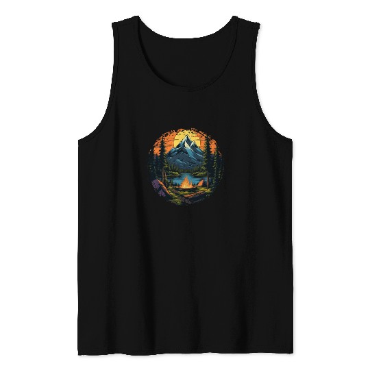Forest nature trekking adventure Tank Tops