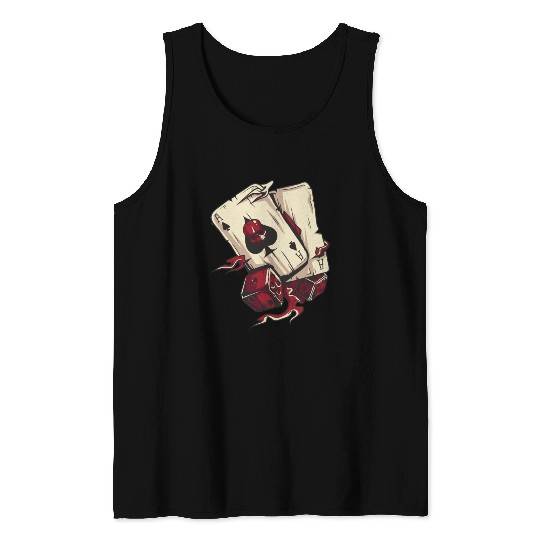 Playing Card Sunshine On Men’s Organic Tank Tops