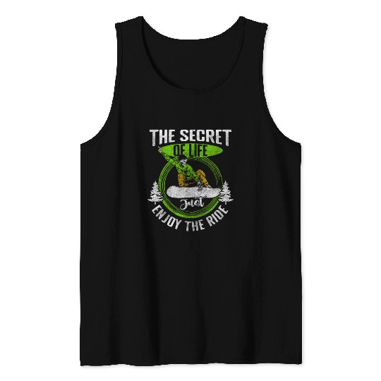 Snow Snowboarding Jump Tank Tops