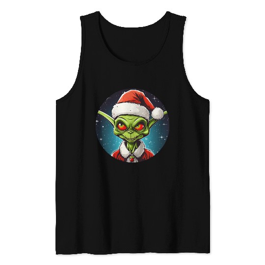 Alien Christmas Tank Tops
