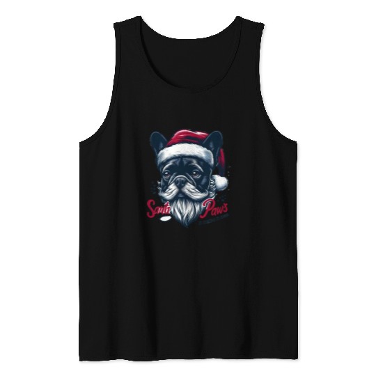 SANTA PAWS IS COMING TO TOWN Tank Tops
