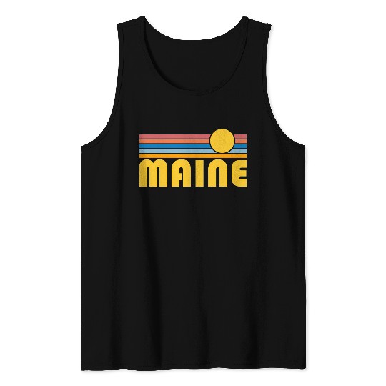 Maine Sunset Maine Tank Tops