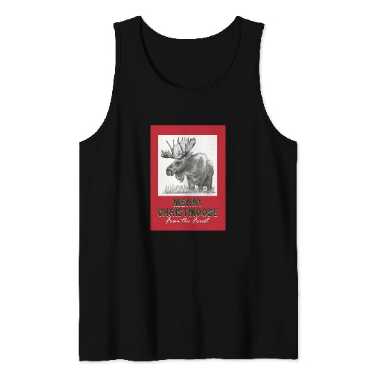 XMAS Card MOOSE Tank Tops