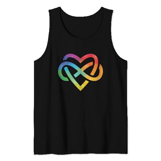 Forever Loved Rainbow Pride Infinite Symbol Tank Tops