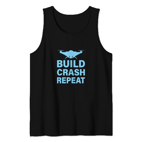 Build Crash Repeat Tank Tops