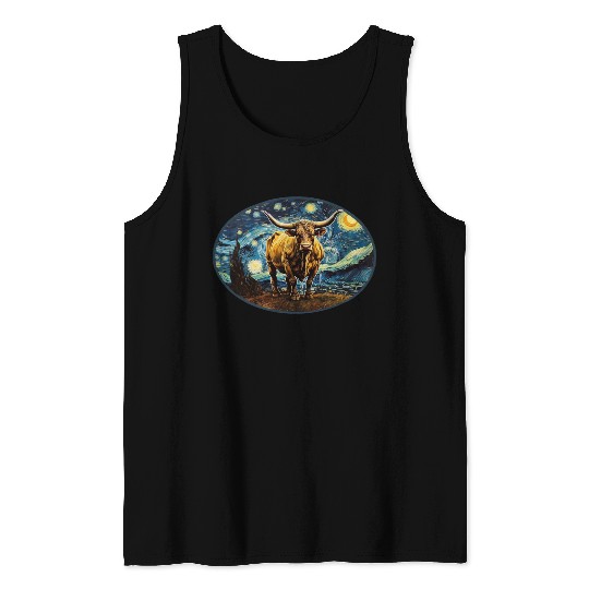 brave bull painting Tank Tops