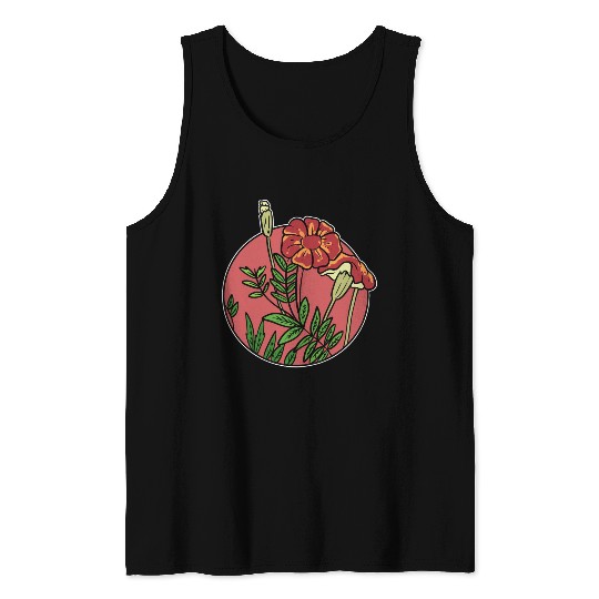 Mexican Marigold Nature Lover Gift Tank Tops