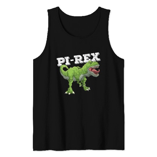 Pi Rex Day Dinosaur Math Mathematics Tank Tops