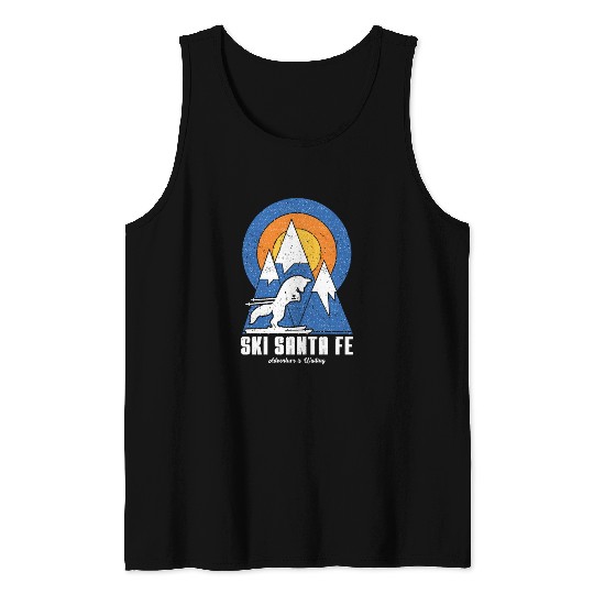 Retro Ski Santa Fe White Fox Tank Tops