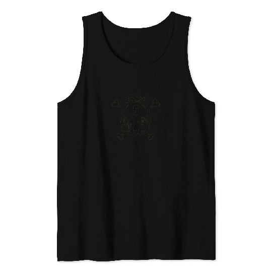 Safety Money Bag Skull Tank Tops