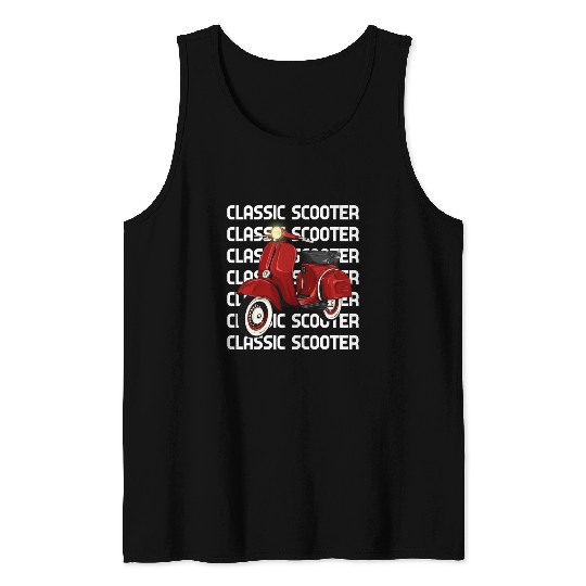 Vespa Classic Scooter Tank Tops