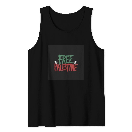 free free Palestine typography 2 Tank Tops