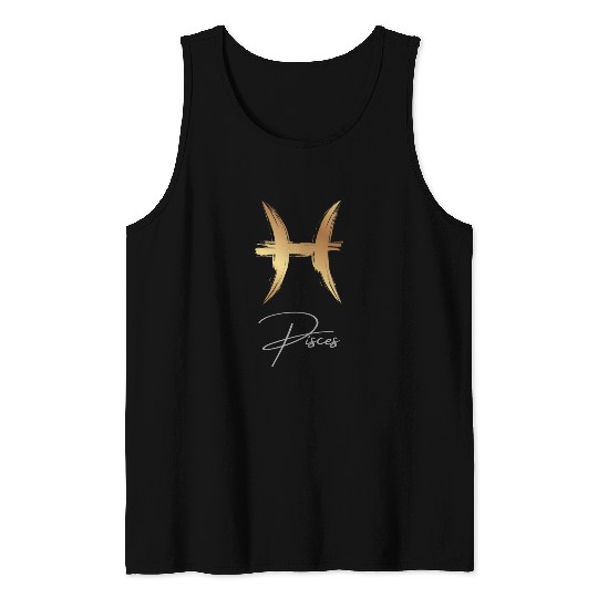 Pisces zodiac sign Tank Tops