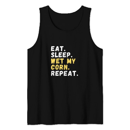 Maize Grower Home Gardening Cornfield Tank Tops