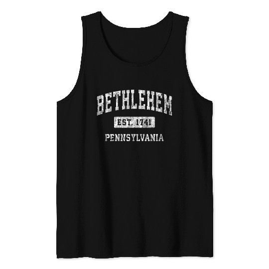 Bethlehem Pennsylvania Pa Established Sports Tank Tops
