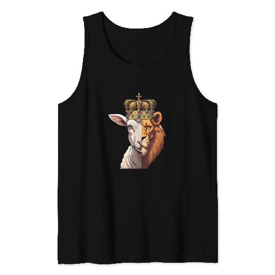 Lion, Lamb, King Tank Tops