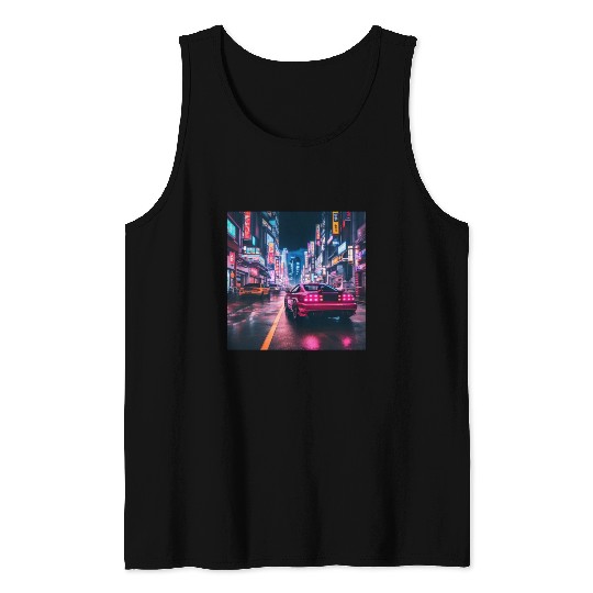 Vaporwave Tokyo Tank Tops