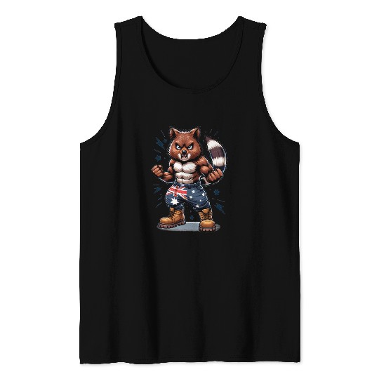 Quokka Australian fighter design Tank Tops