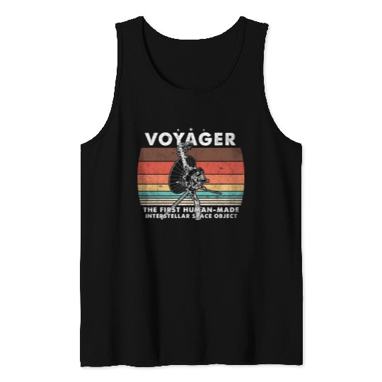 Voyager 1977 Retro Space Probe Mission Tank Tops