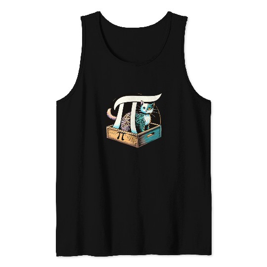 Funny Pi Day 2024 3,14 Pi Number Symbol Math Tank Tops