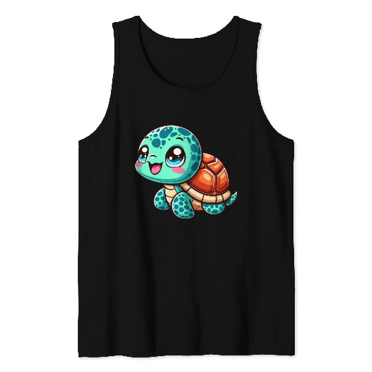 Graceful Sea Turtle Serenity Tank Tops