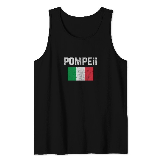 Pompeii Flag Italy Geology Tank Tops