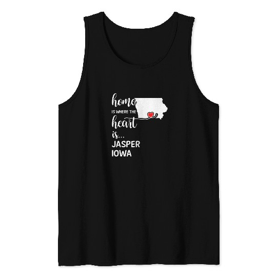 Jasper County Iowa Is Where My Heart Is Gift Tank Tops