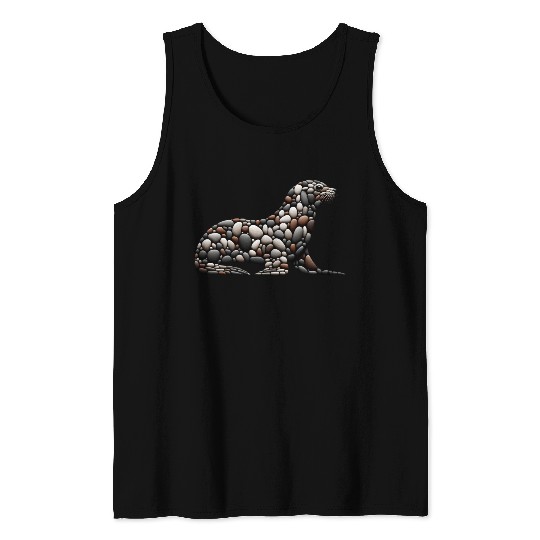 Pebble Seal Silhouette Tank Tops