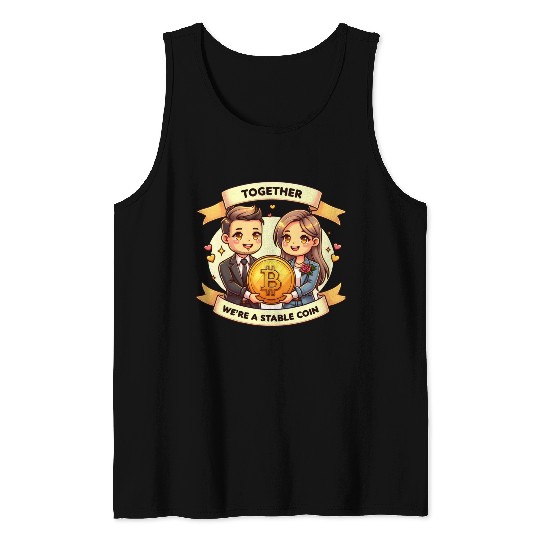 Together We're a Stable Coin Bitcoin Tank Tops