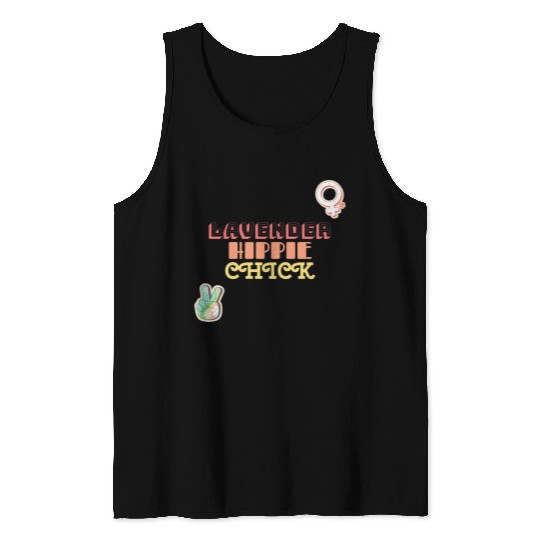 Aromatherapy Lavender Hippie Chick Tank Tops