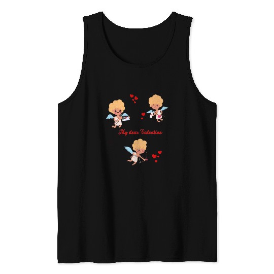 Spread love and Embrace cupid's charm! Tank Tops