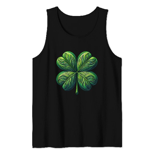 Four Leaf Clover Tank Tops