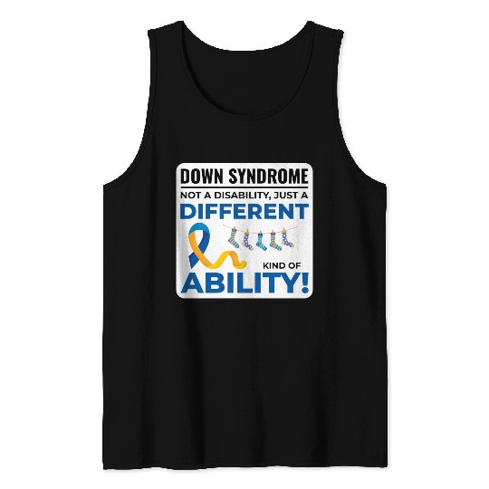Down Syndrome Awareness Different Ability Tank Tops
