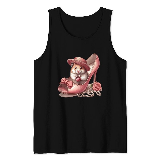 Hamster in High Heels Tank Tops