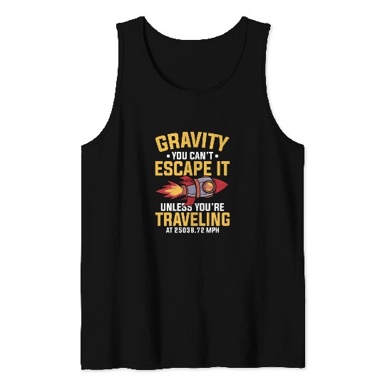 Space Engineer Rocket Scientist Aviation Tank Tops